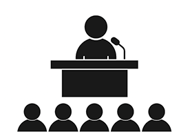 be a speaker